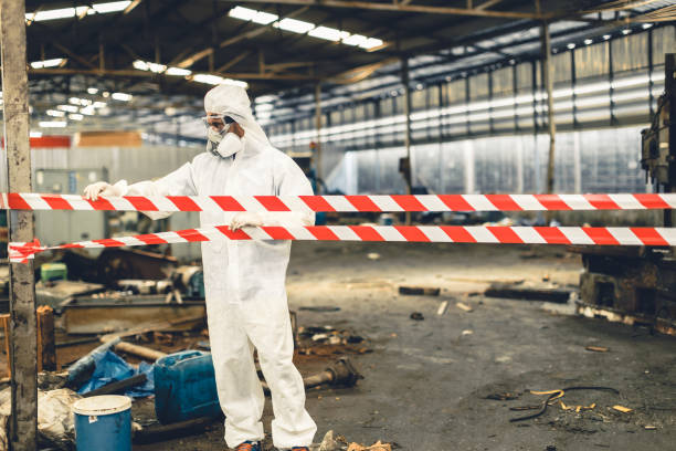 Professional Crime Scene Cleanup technician working in Combined Locks, WI